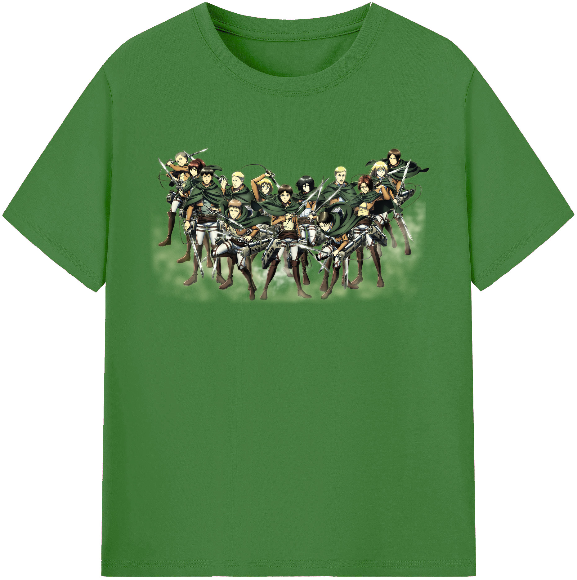 （画像用） 進撃の巨人 Attack on Titan レディースカジュアルプリントTシャツ（綿100％）